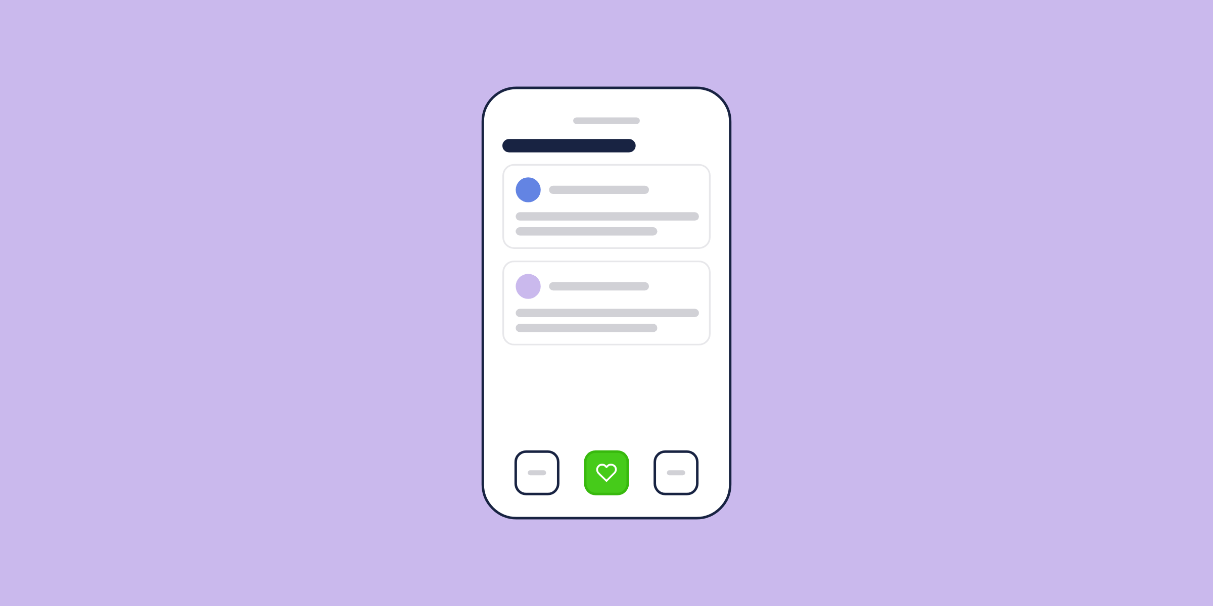 Illustration of a community feed on a phone, for the post: Enterprise Social Networks: From Benefits to Platform Selection