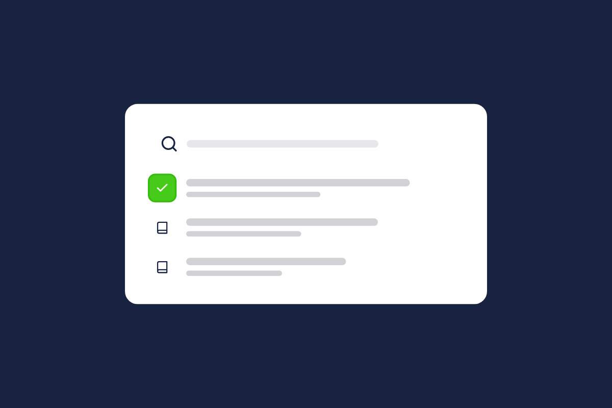 Illustration of a help center search with results, for the post: Product Managers Guide to Community-Driven Ideatio