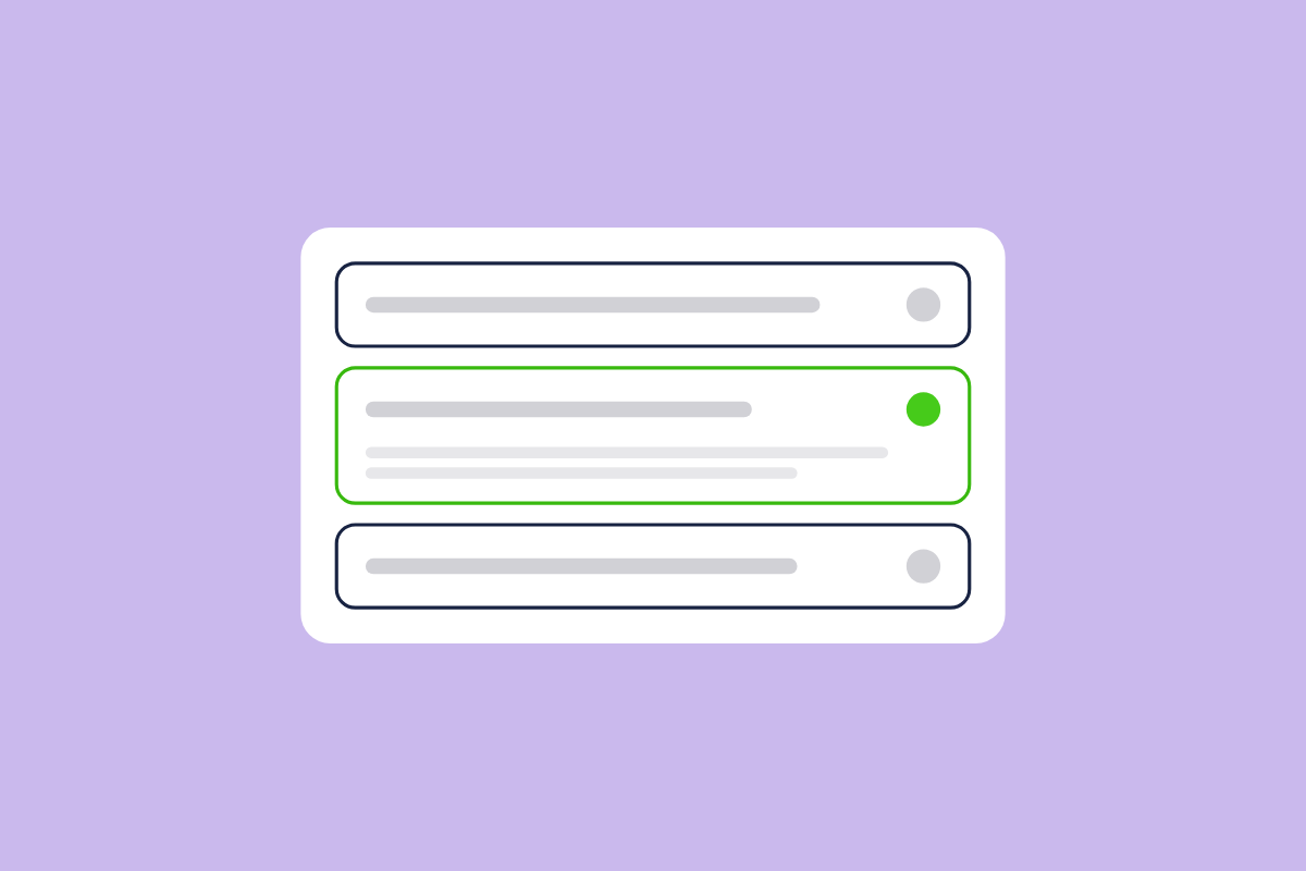Illustration of an FAQ with one answer open, for the post: SaaS Customer Support: A Complete Guide for SaaS Companies