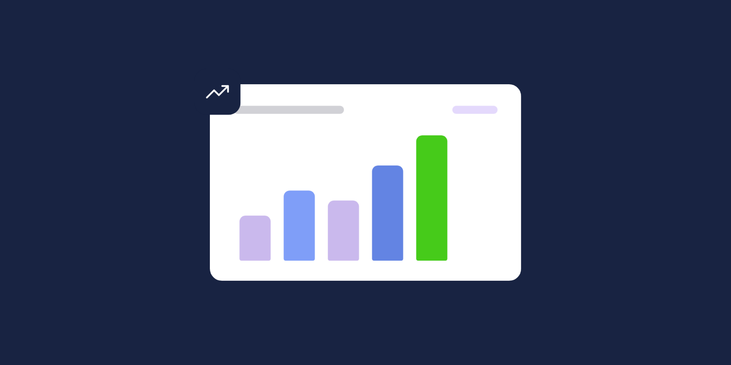 Illustration of a bar chart trending up, for the post: Essential Customer Engagement Metrics You Need to Track in 2026