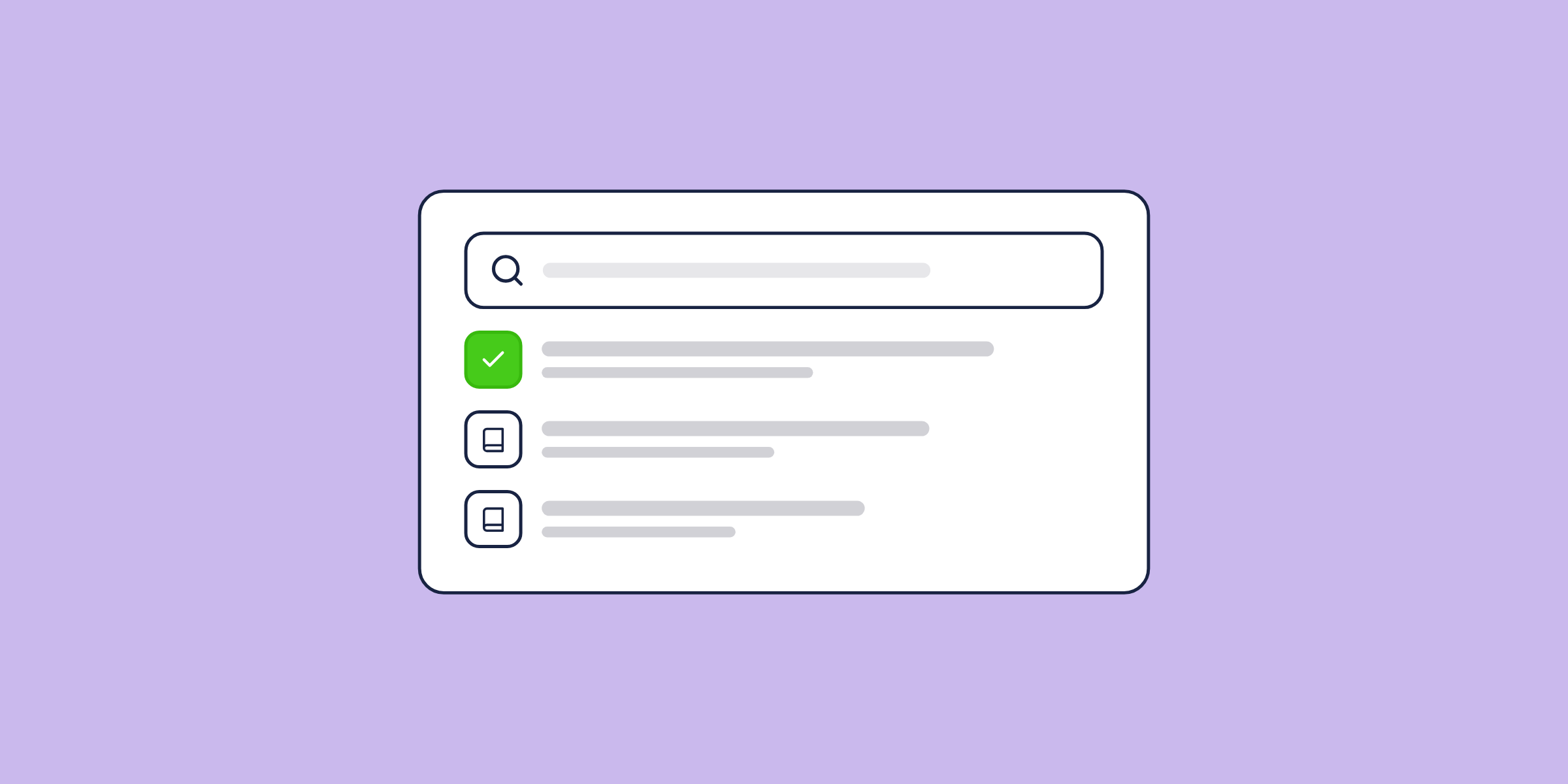 Illustration of a help center search with results, for the post: Support Community: Transforming Customer Service Landscapes