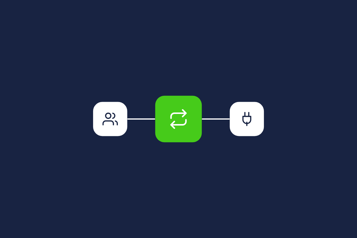 Illustration of a community connected to other tools, for the post: Community Automation for B2B SaaS: Workflows That Scale Engagement