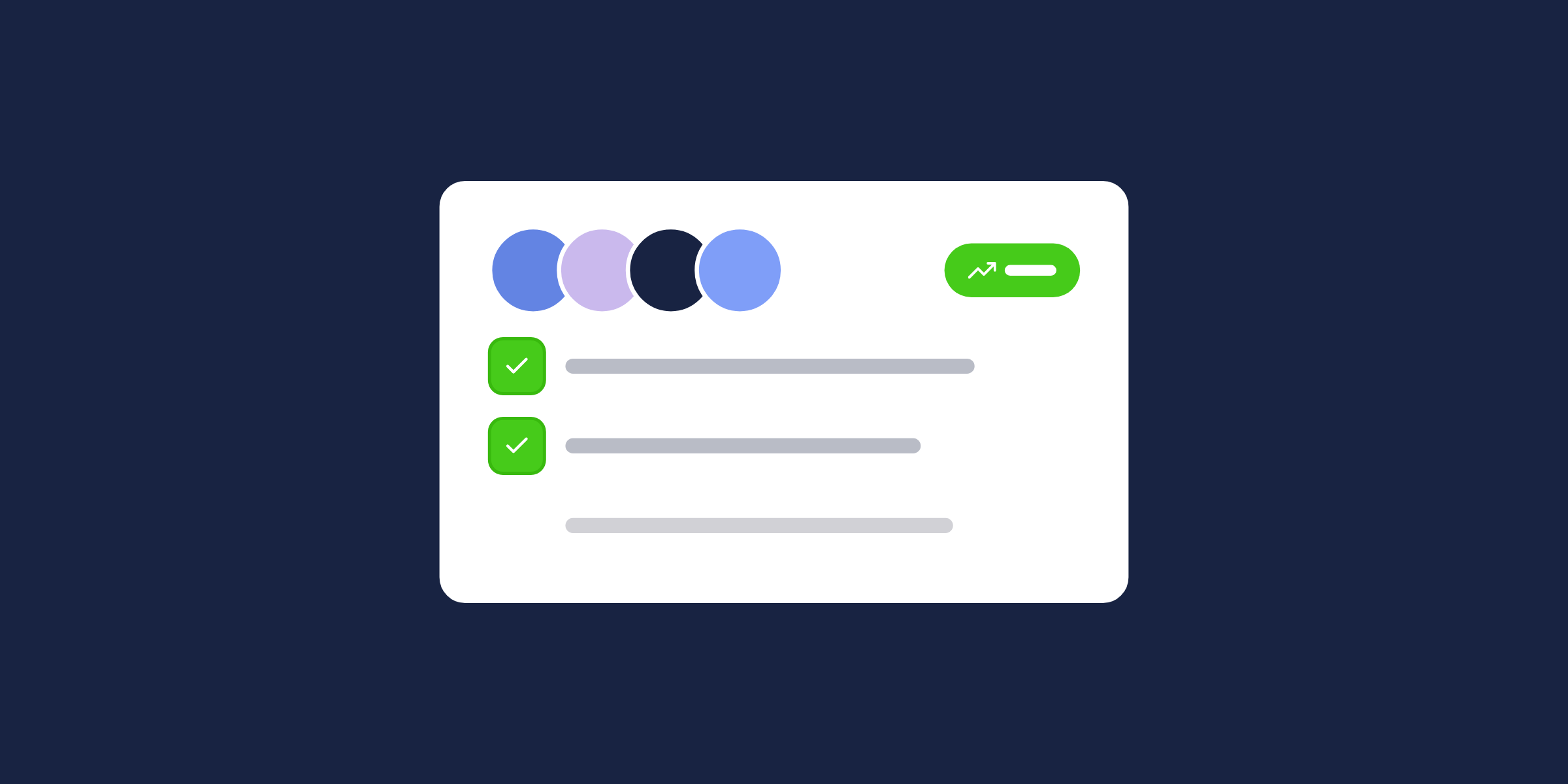 Illustration of members and an onboarding checklist, for the post: Online Community Manager: Role, Skills, and Resources