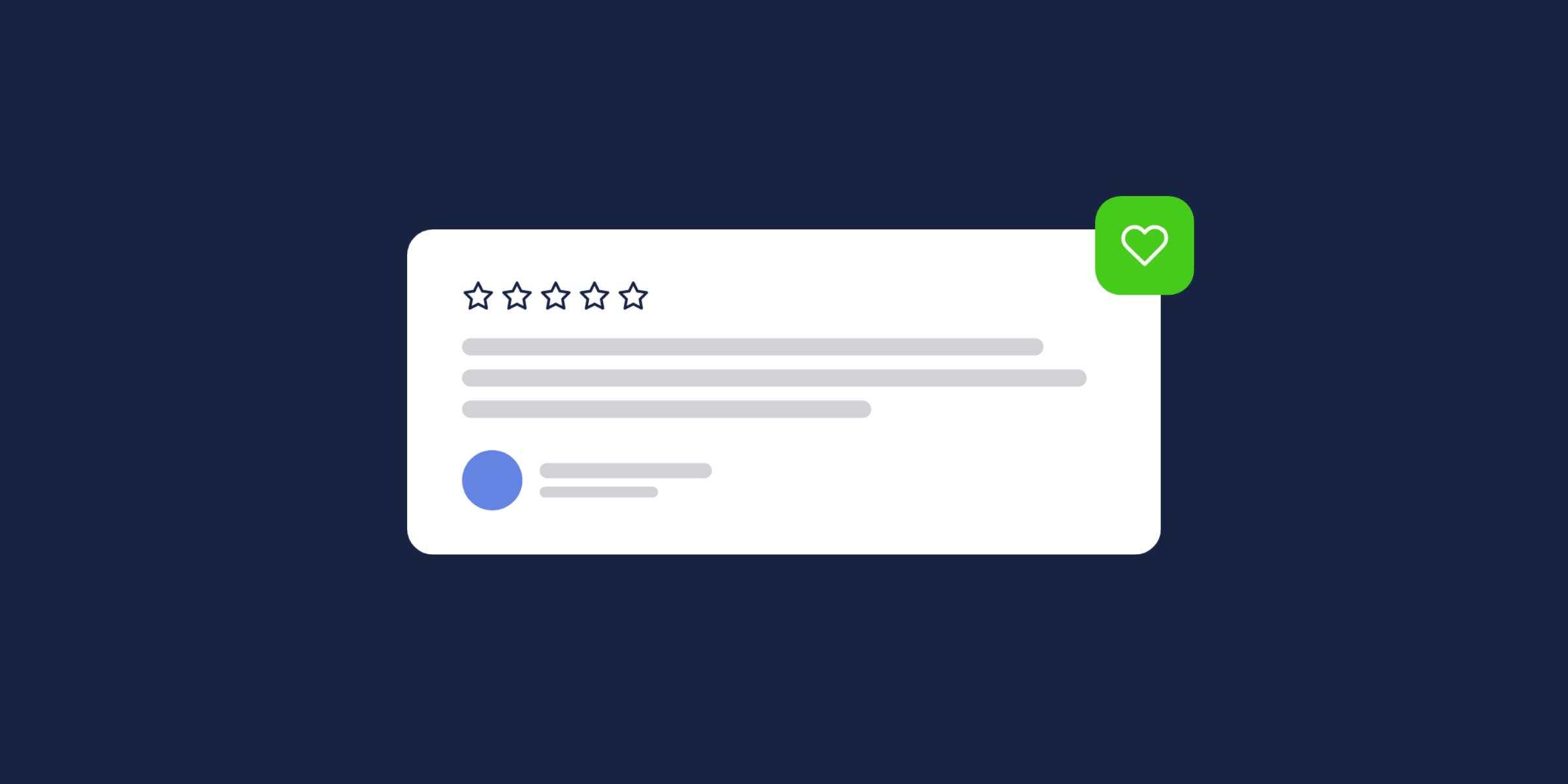 Illustration of a five-star customer review, for the post: Engagement and Growth Secrets for Brand Communities