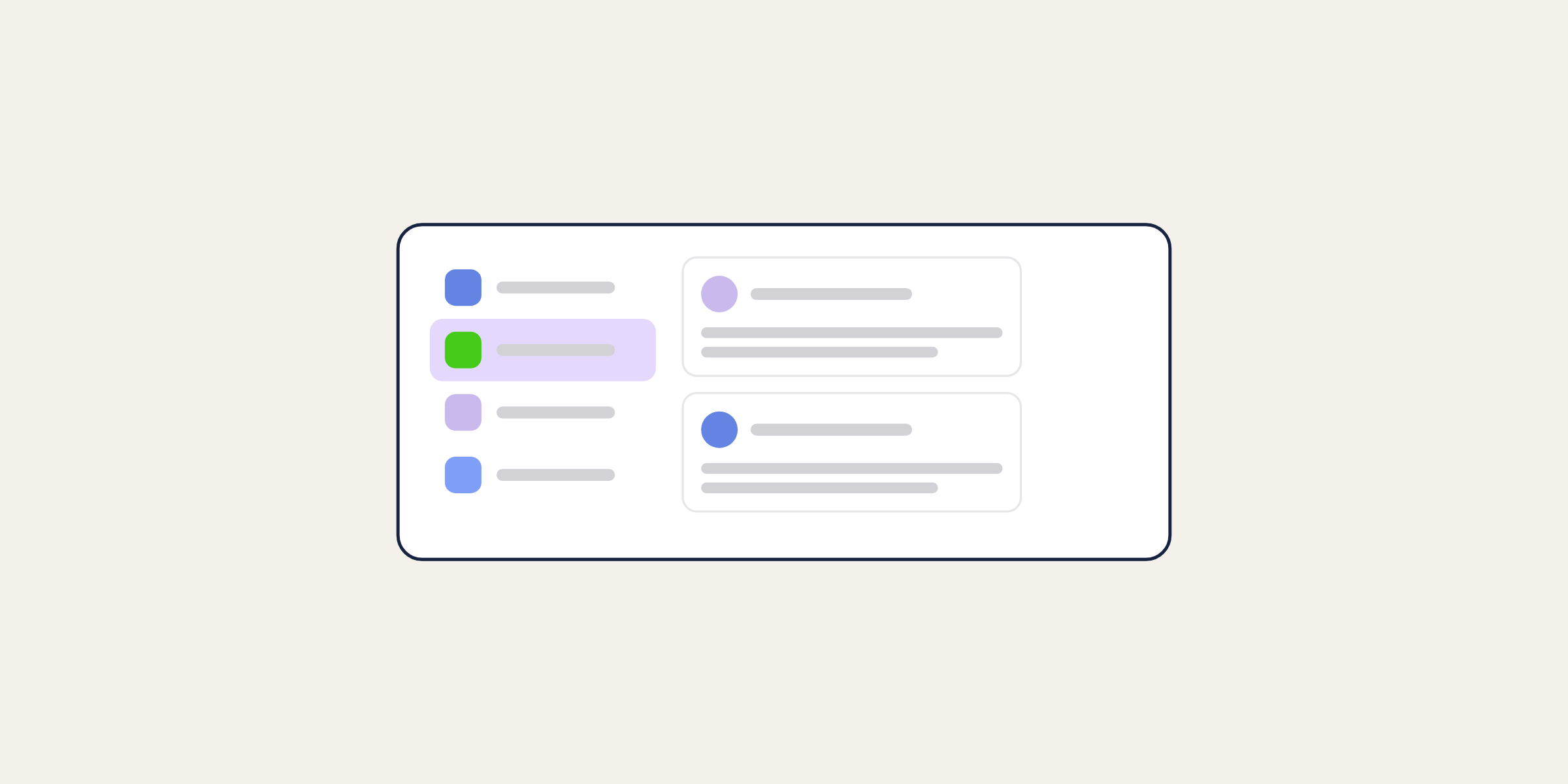 Illustration of a community with spaces in the sidebar, for the post: Community Guidelines for B2B SaaS: Creating and Enforcing Effective Rules