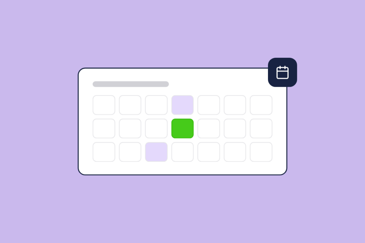 Illustration of an events calendar, for the post: Community Content Strategy for B2B SaaS: Planning and Execution Guide