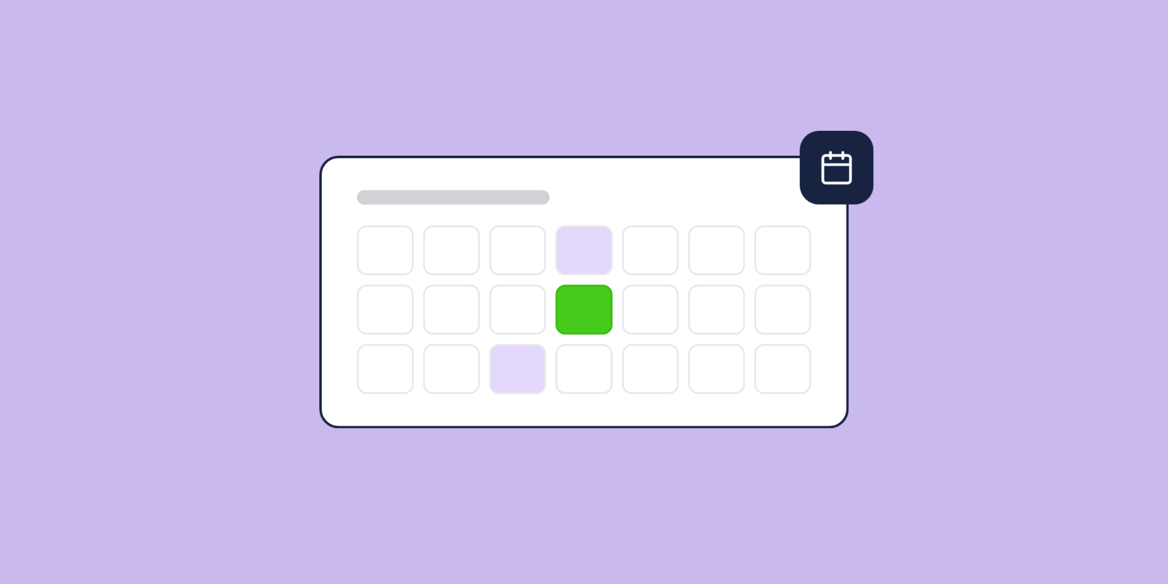 Illustration of an events calendar, for the post: Community Content Strategy for B2B SaaS: Planning and Execution Guide