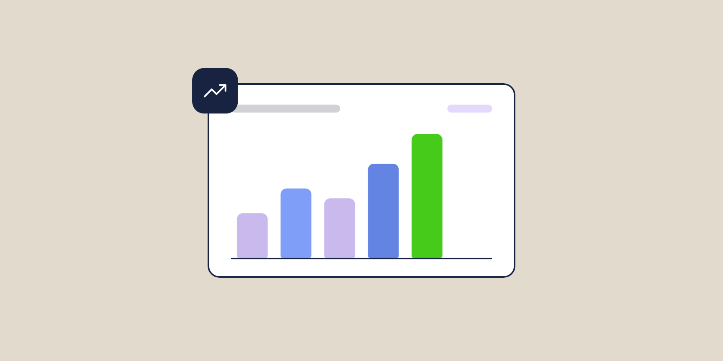 Illustration of a bar chart trending up, for the post: Move Your Static Knowledge Base to a Dynamic Online Community