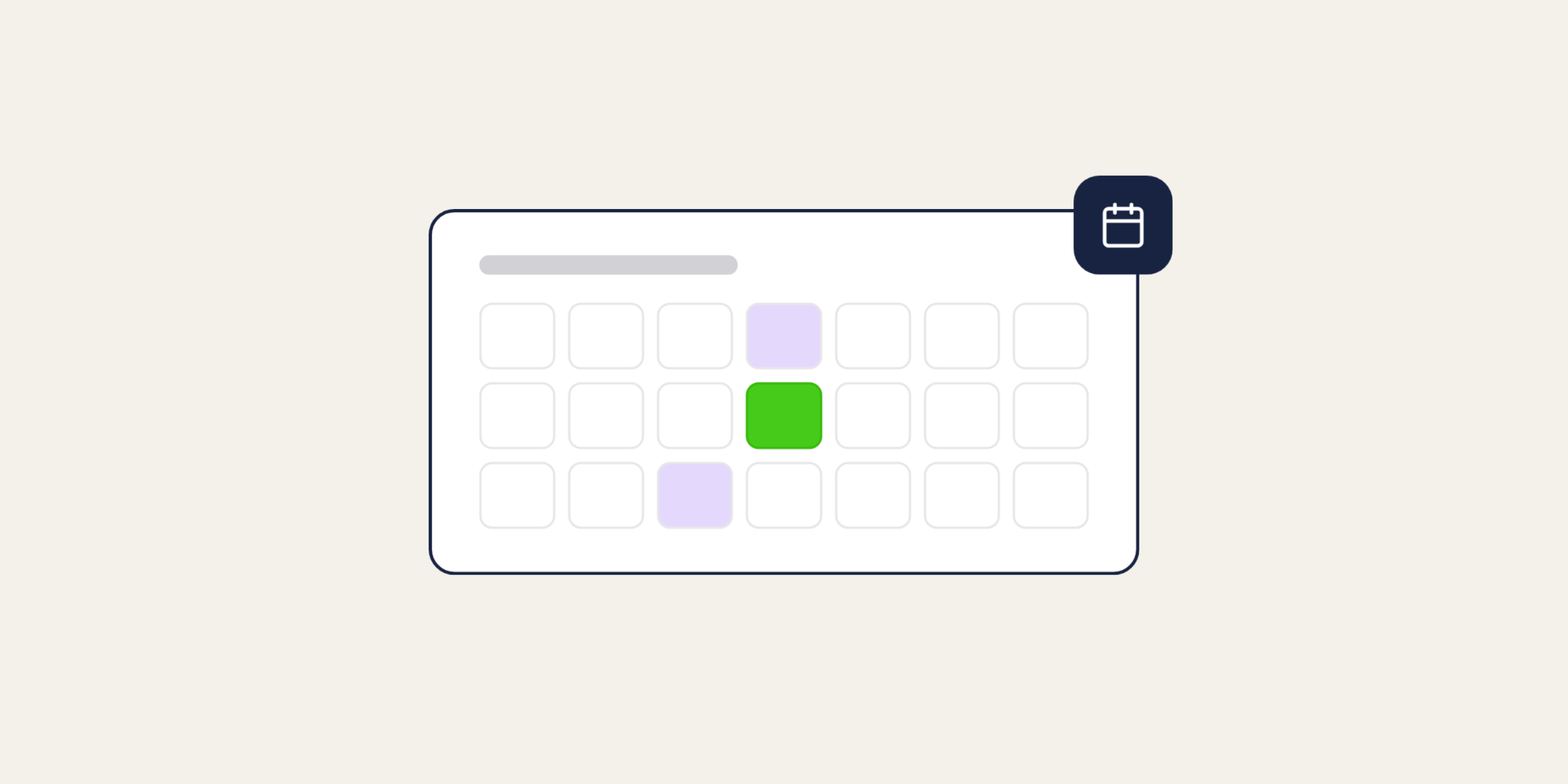 Illustration of an events calendar, for the post: Community Platforms for Online Events: Engaging Audiences Before, During, and After