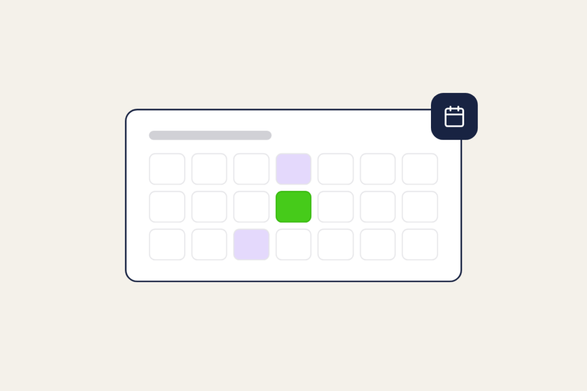 Illustration of an events calendar, for the post: Community Platforms for Online Events: Engaging Audiences Before, During, and After