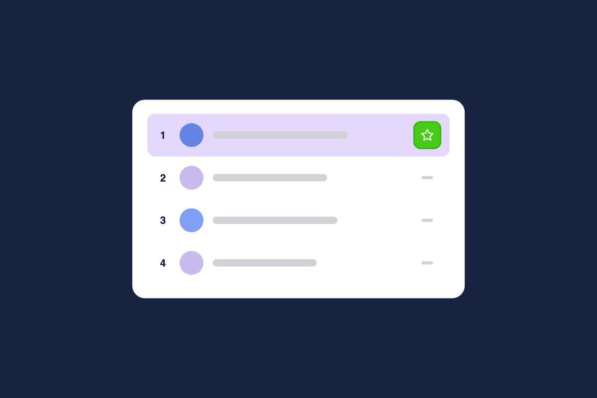 Illustration of a member leaderboard, for the post: Community-Led Growth for B2B SaaS: Driving Acquisition and Retention