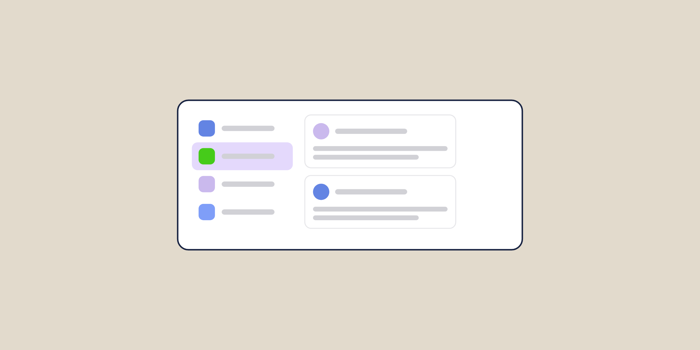 Illustration of a community with spaces in the sidebar, for the post: Hybrid Community: Benefits and Use Cases