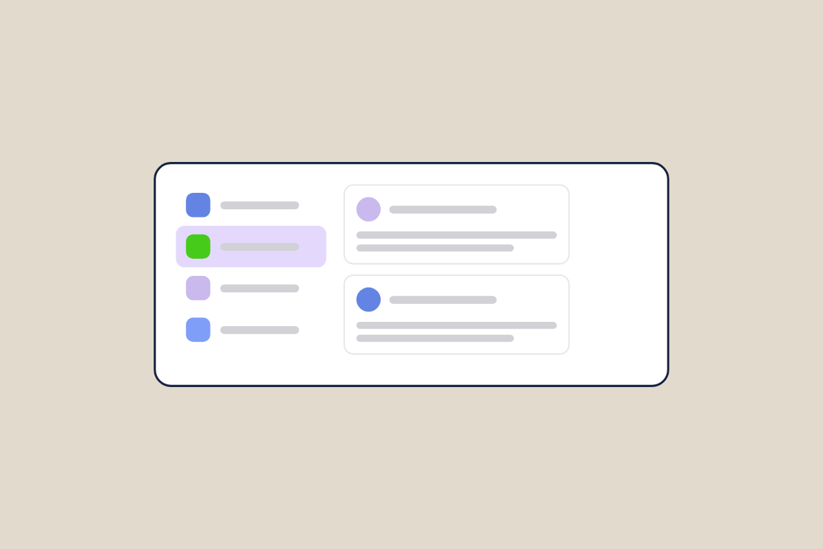 Illustration of a community with spaces in the sidebar, for the post: Hybrid Community: Benefits and Use Cases