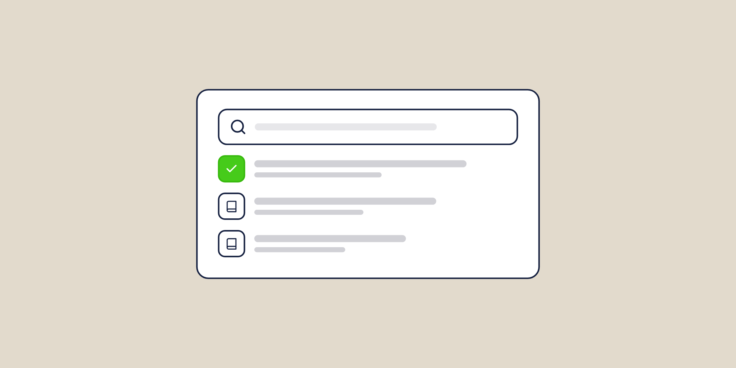 Illustration of a help center search with results, for the post: Omnichannel Support: Creating Seamless Customer Experiences