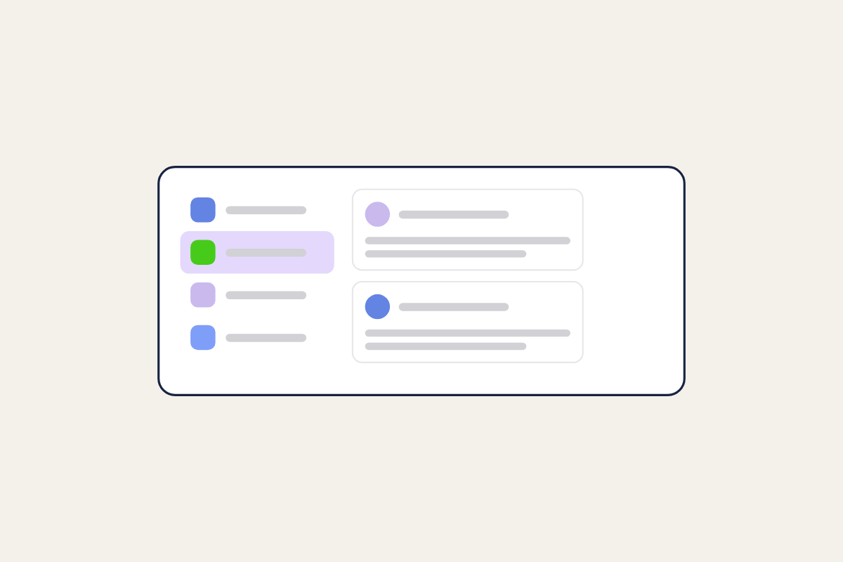 Illustration of a community with spaces in the sidebar, for the post: Digital Communities for B2B SaaS: The Foundation of Modern Customer Engagement