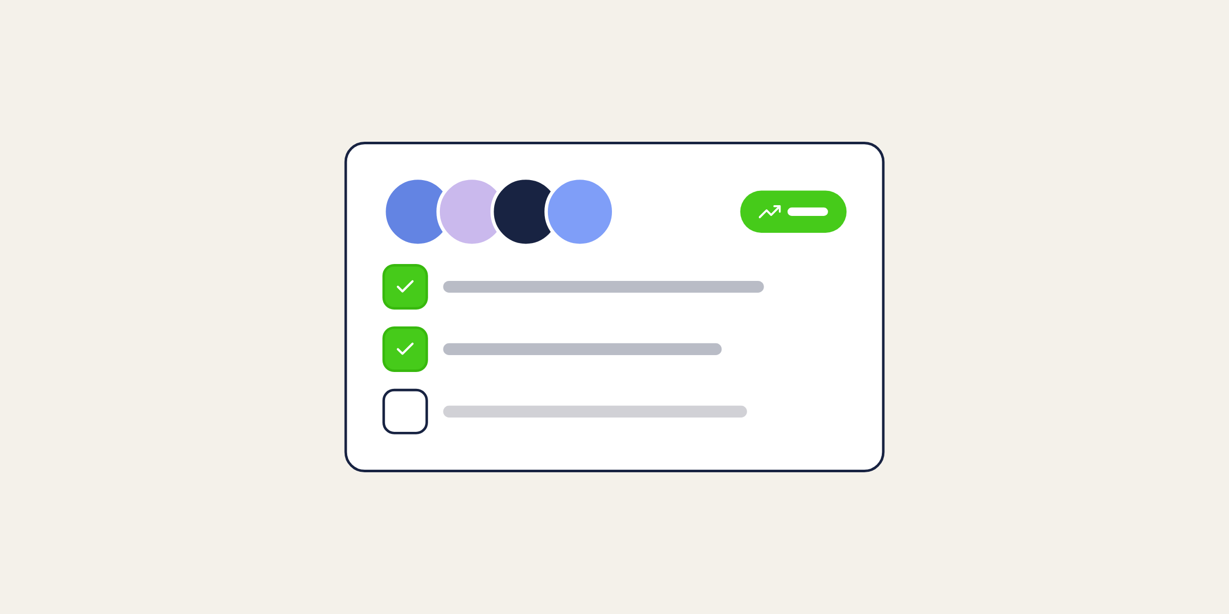 Illustration of members and an onboarding checklist, for the post: Hiring a Community Manager for B2B SaaS: A Complete Guide