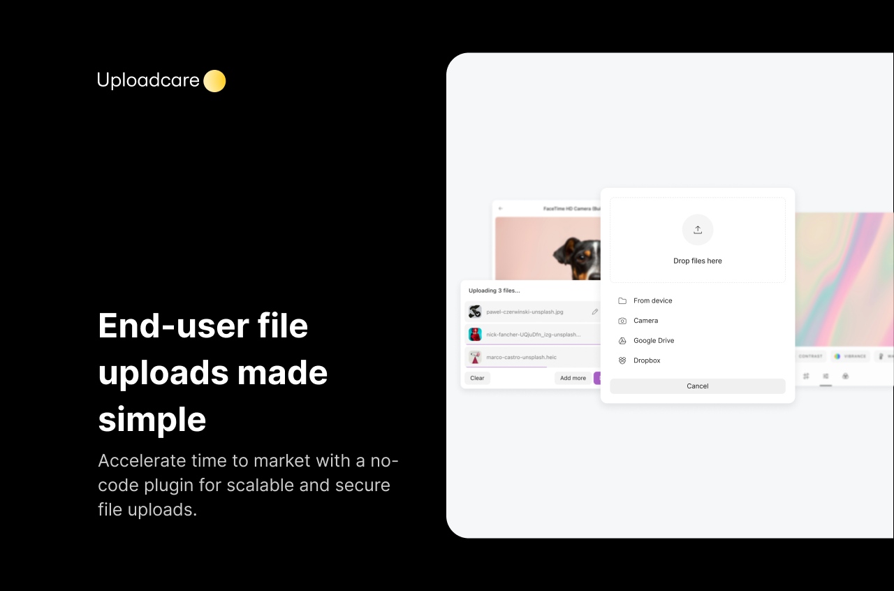 End-user file uploads made simple