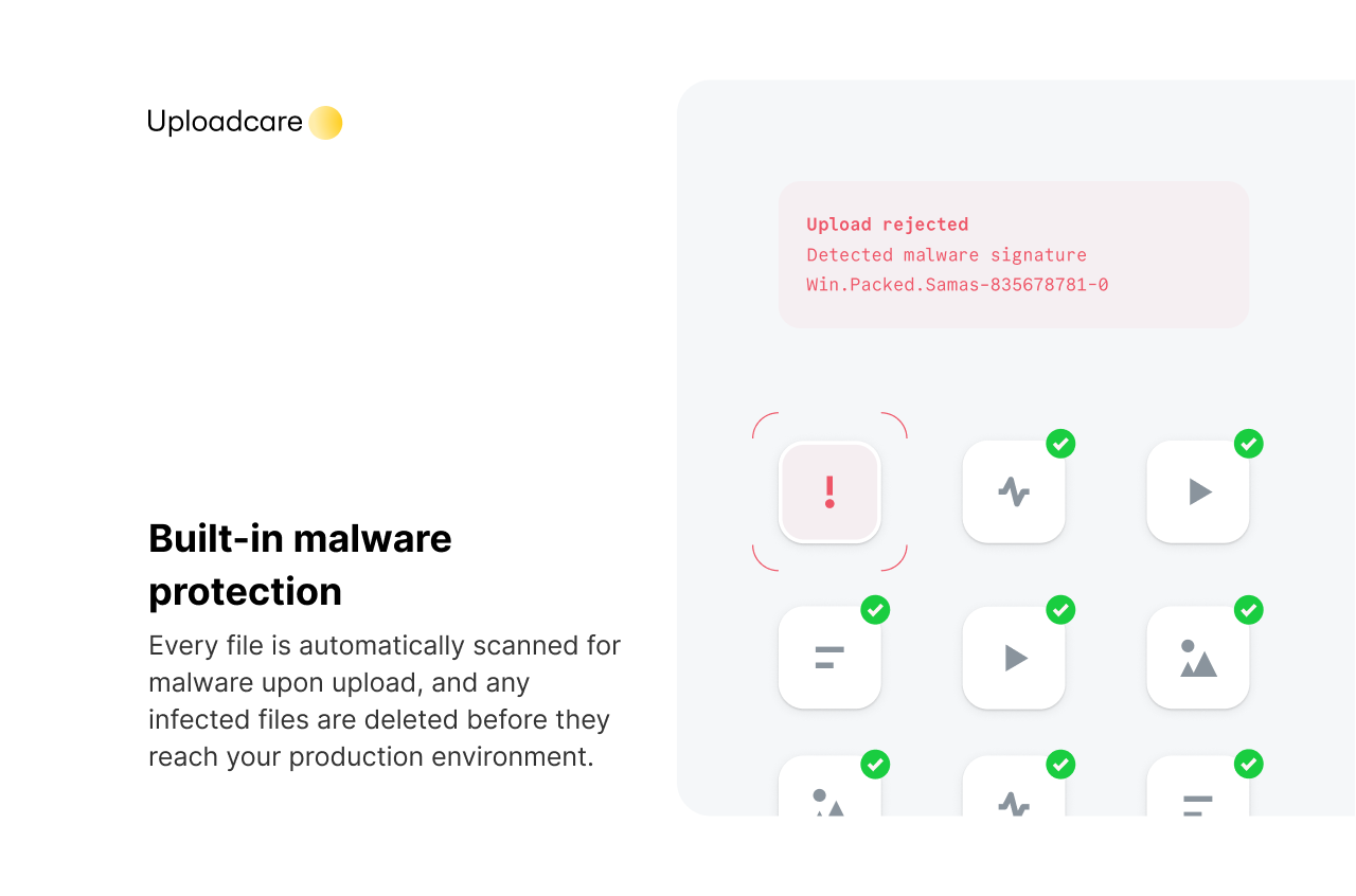 Built-in malware protection