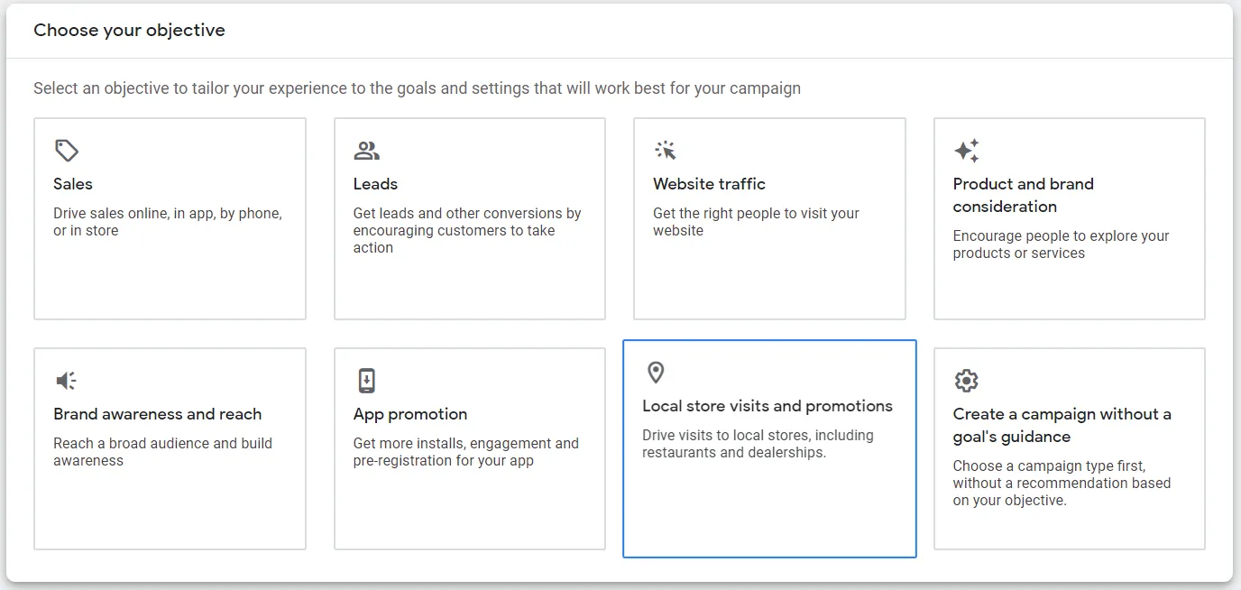 Google Ads campaign setup