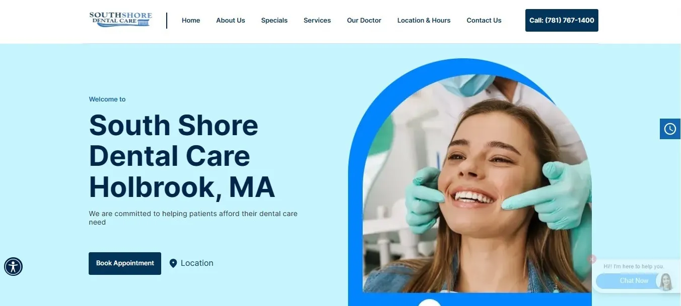 medical website home page