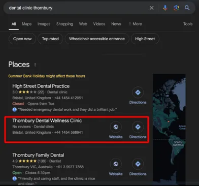 Thornbury Dental Wellness Clinic ranking