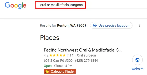 oral or maxillofacial surgeon keyword research