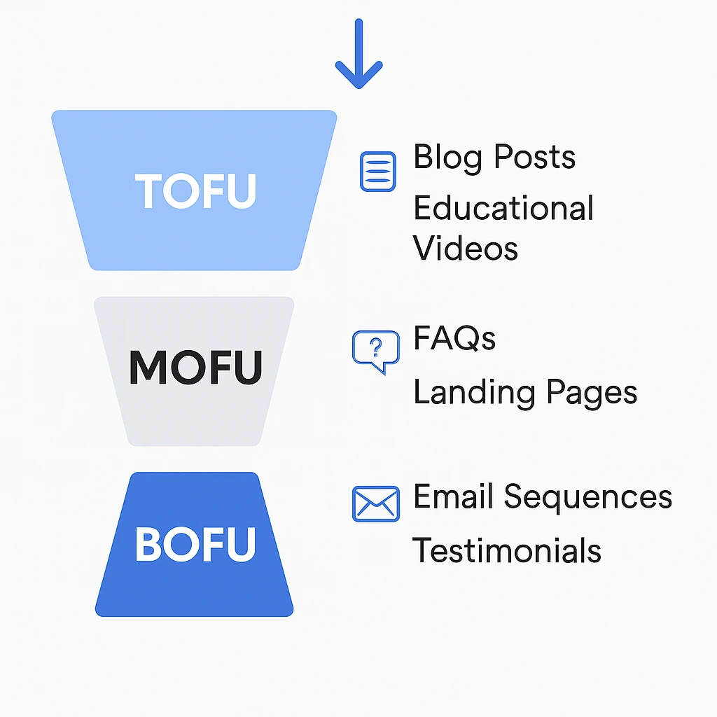 content funnel for dentists