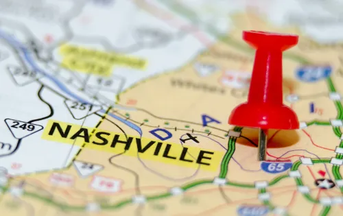 map of Nashville