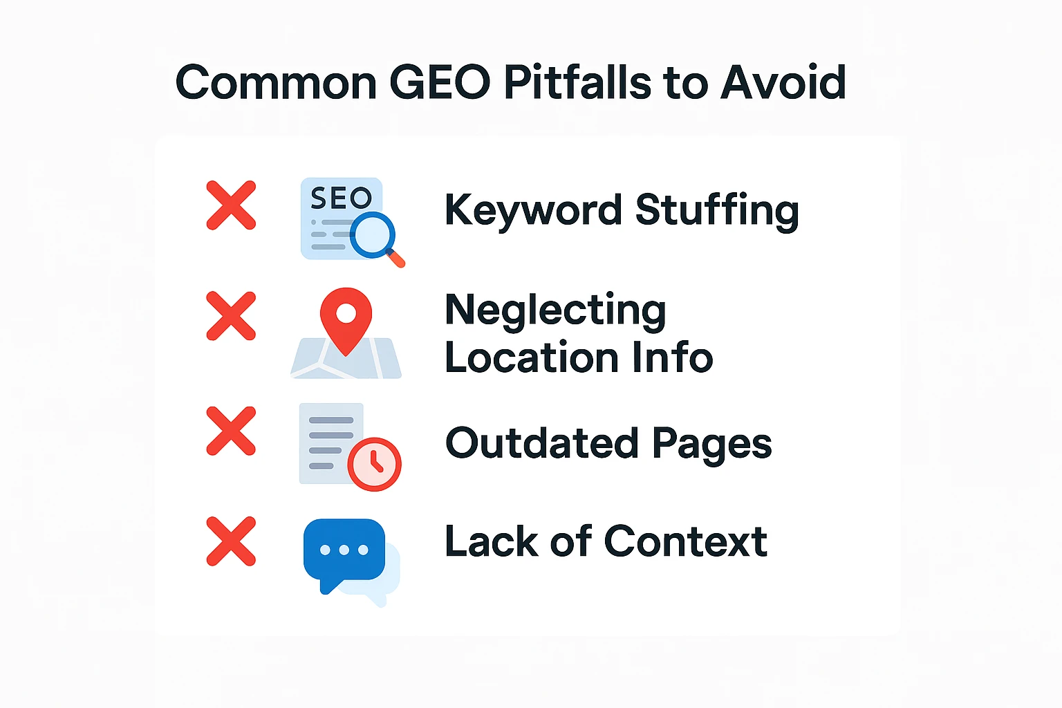 geo pitfalls to avoid