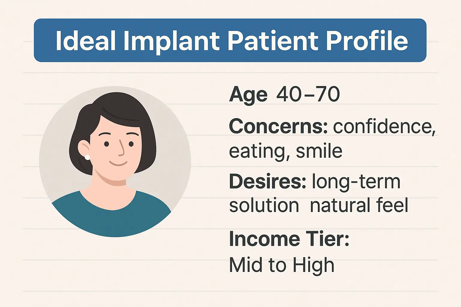 dental implant patient profile