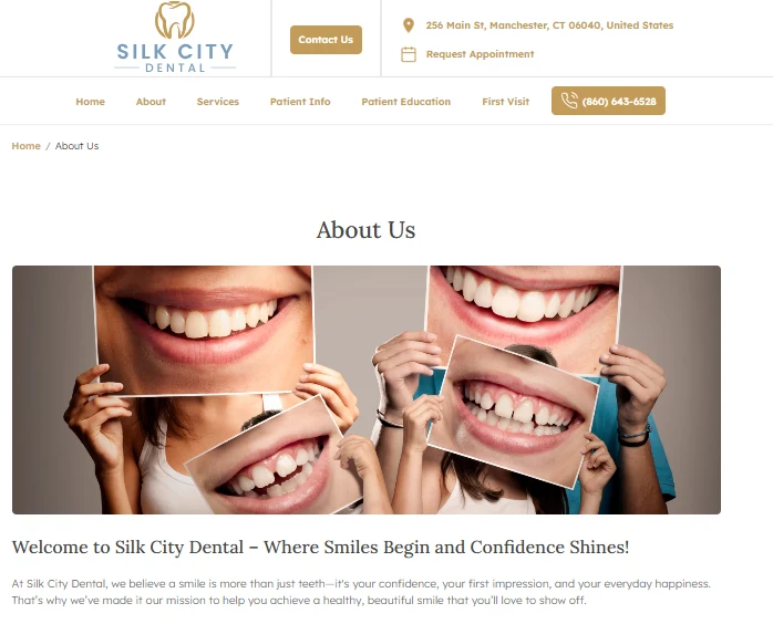 Silk City dental about us page