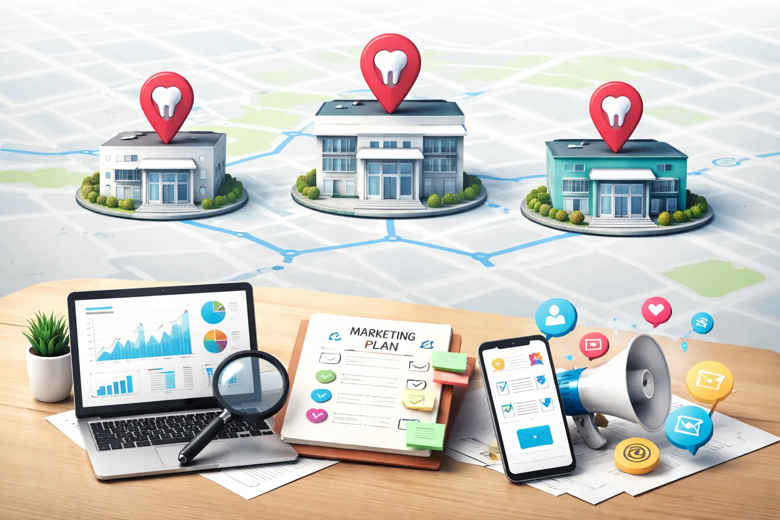 Multi-Location Marketing Challenges for Dental Groups