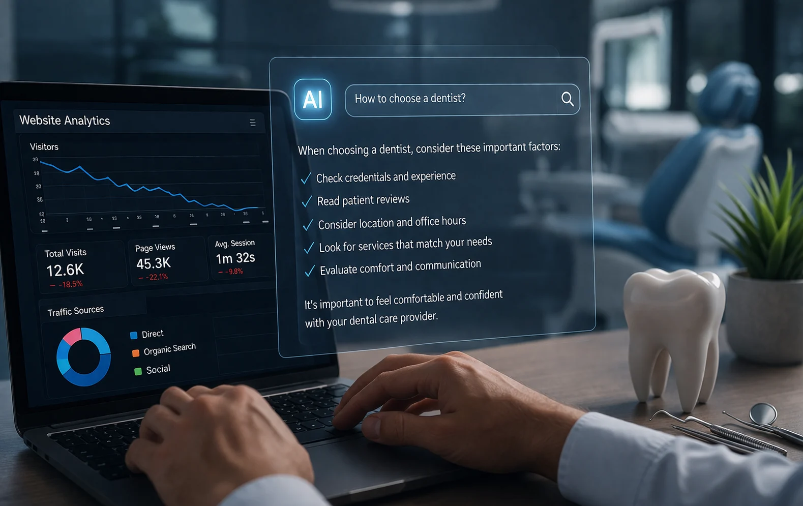 AI Search Is Replacing Clicks: What It Means for Dental Website Traffic