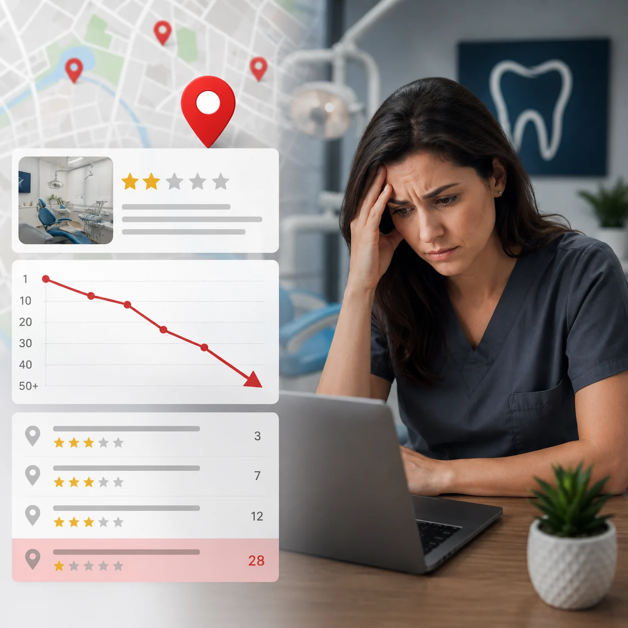 Why Your Dental Practice Dropped in Google Maps Rankings