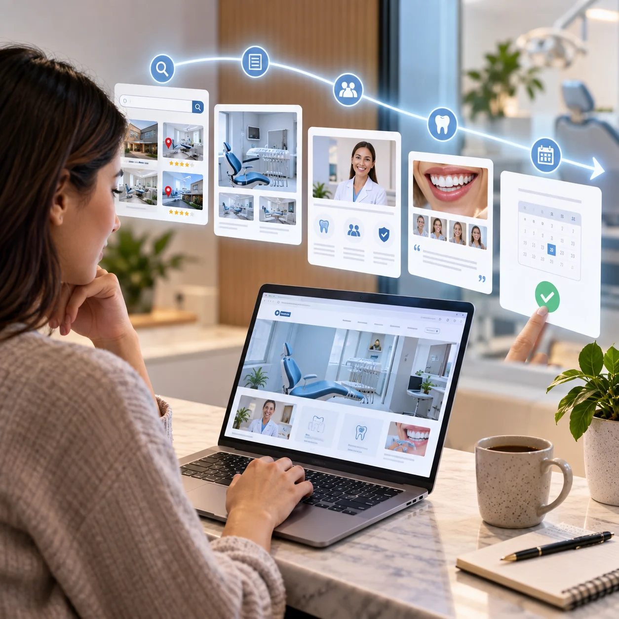 From Browsing to Booking: Understanding Patient Behavior on Dental Websites