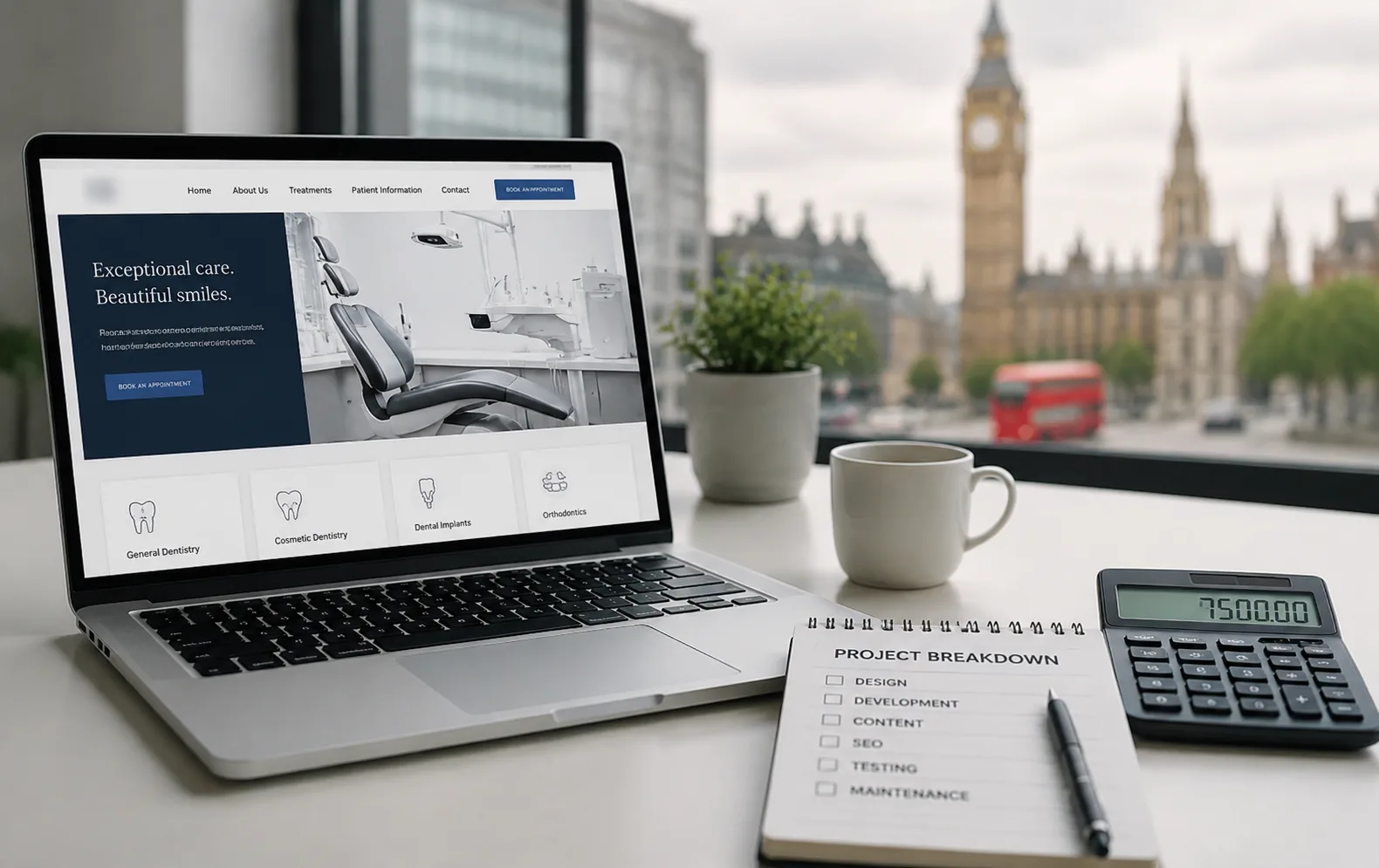 Dental Website Redesign Costs in London: What's Included?