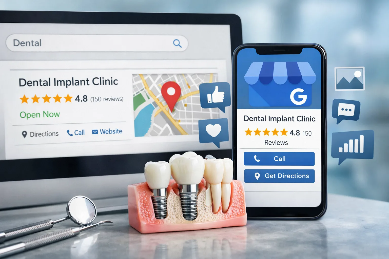 How Effective Is Google My Business for Dental Implant Clinics?
