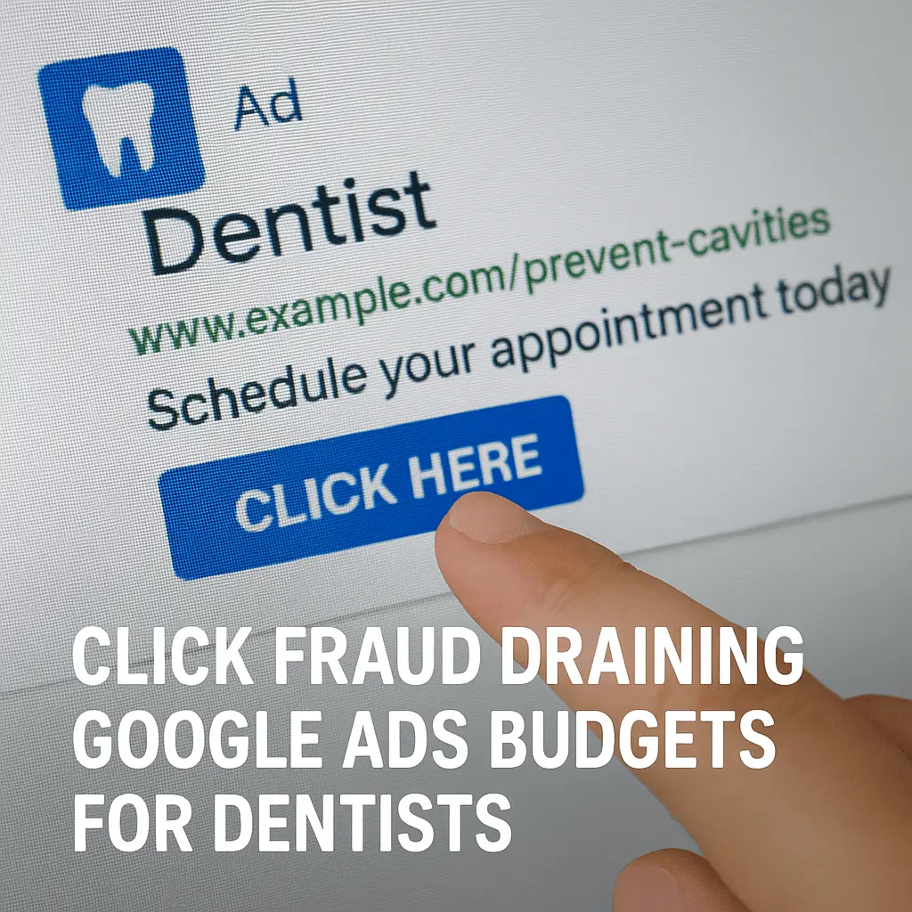 Click Fraud Draining Google Ads Budgets for Dentists