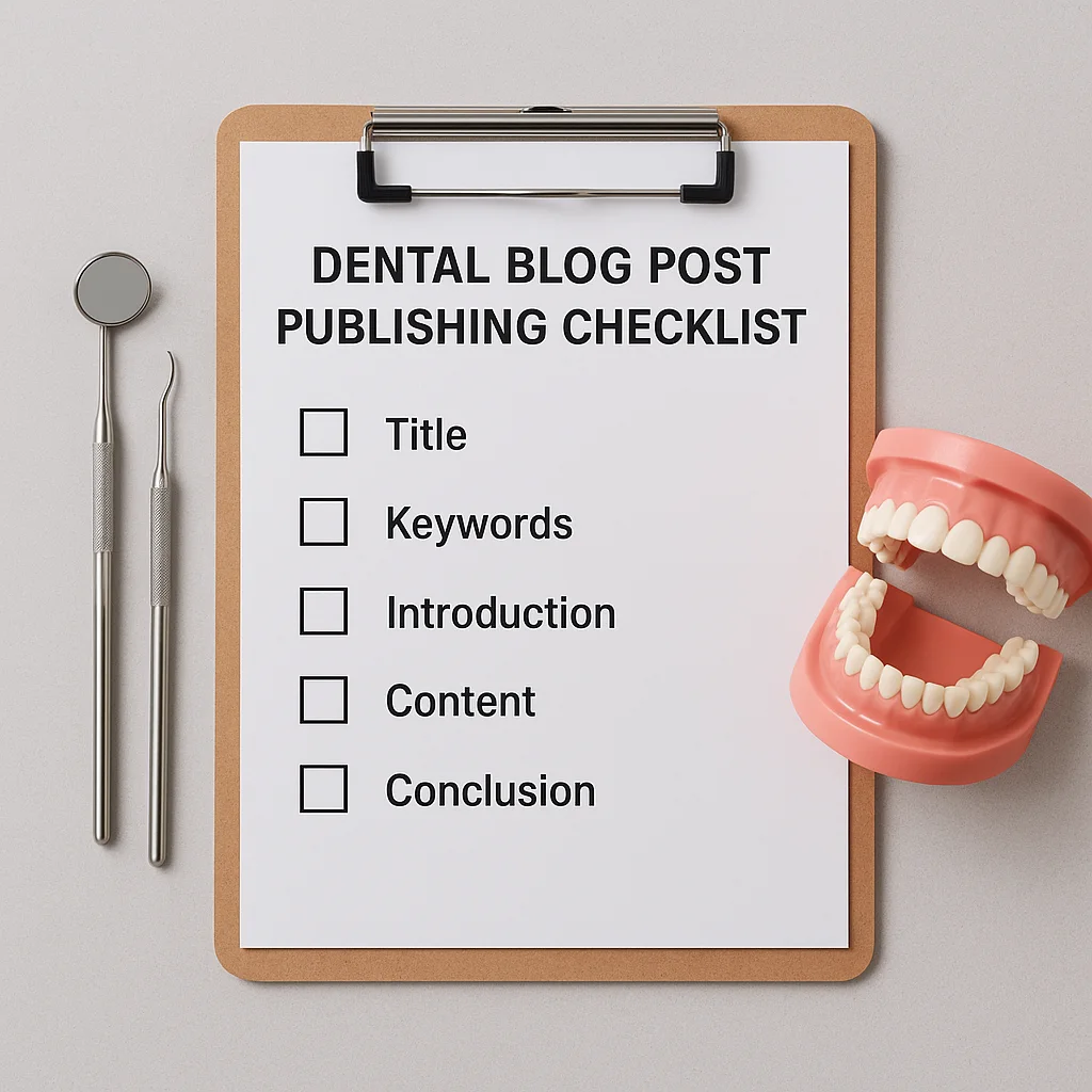 Dental Blog Post Publishing Checklist: 20 Tips