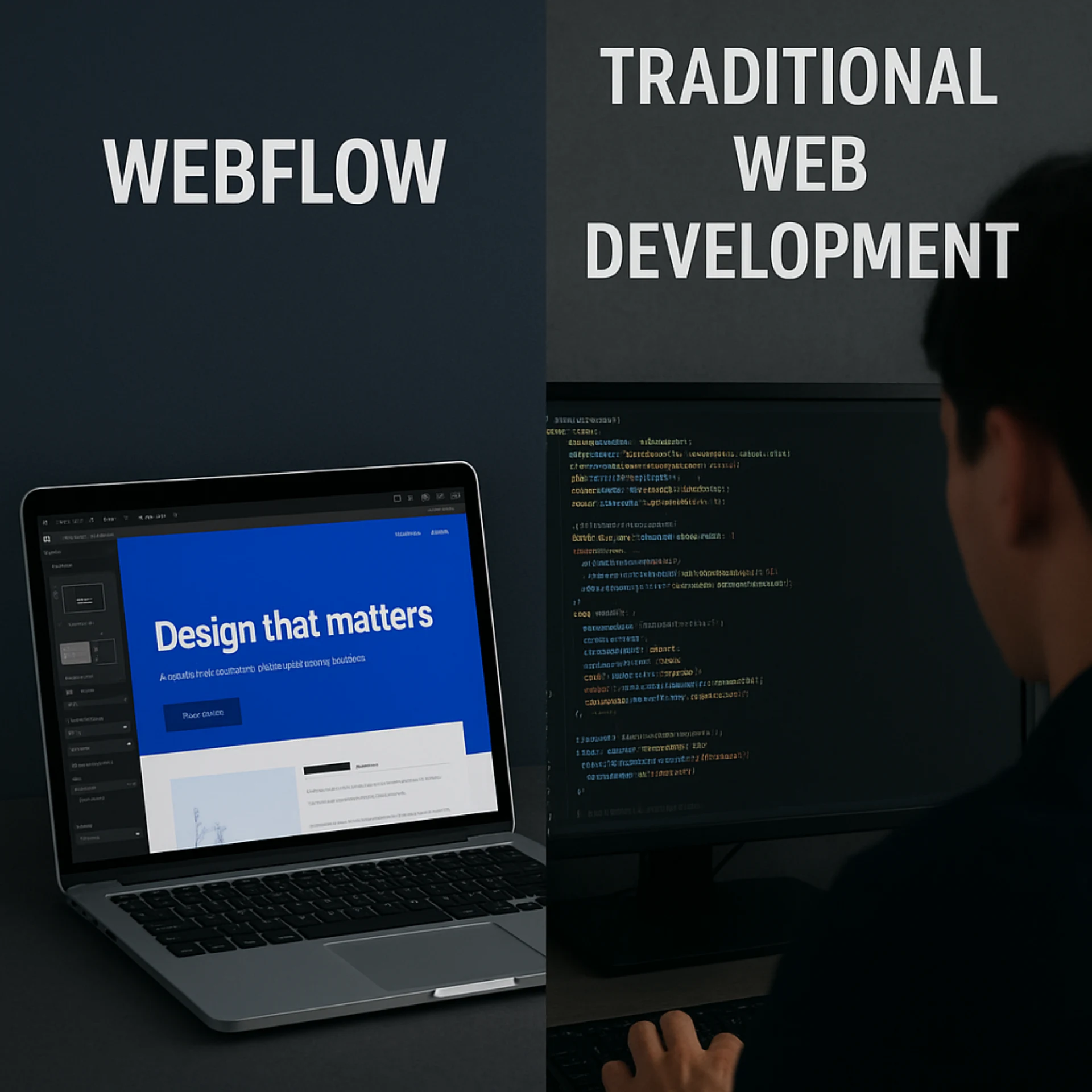 Webflow vs. Traditional Web Development