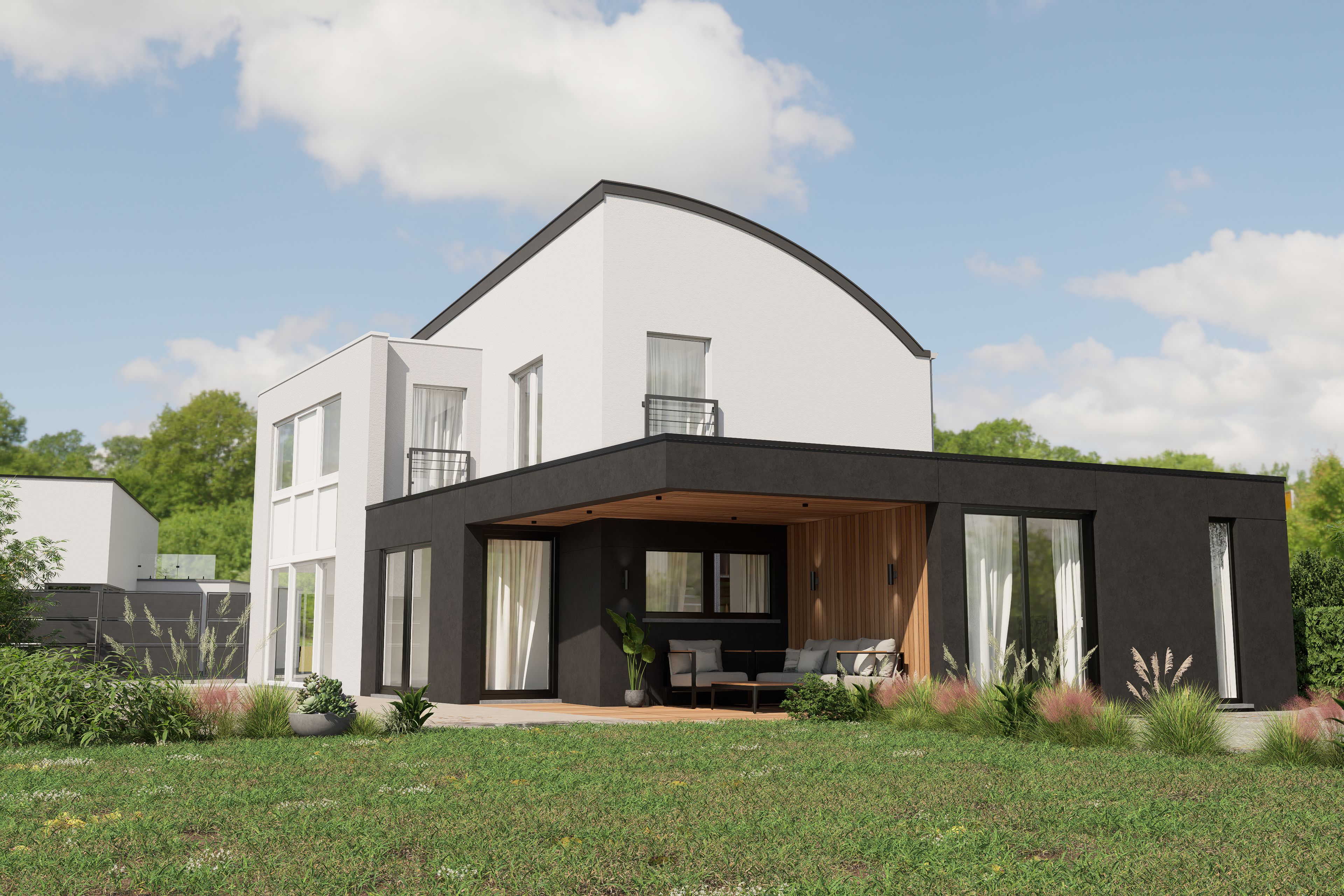 Construction d'une extension sur 2 niveaux, comprenant une suite parentale au rez-de-chaussée et une chambre enfant à l'étage