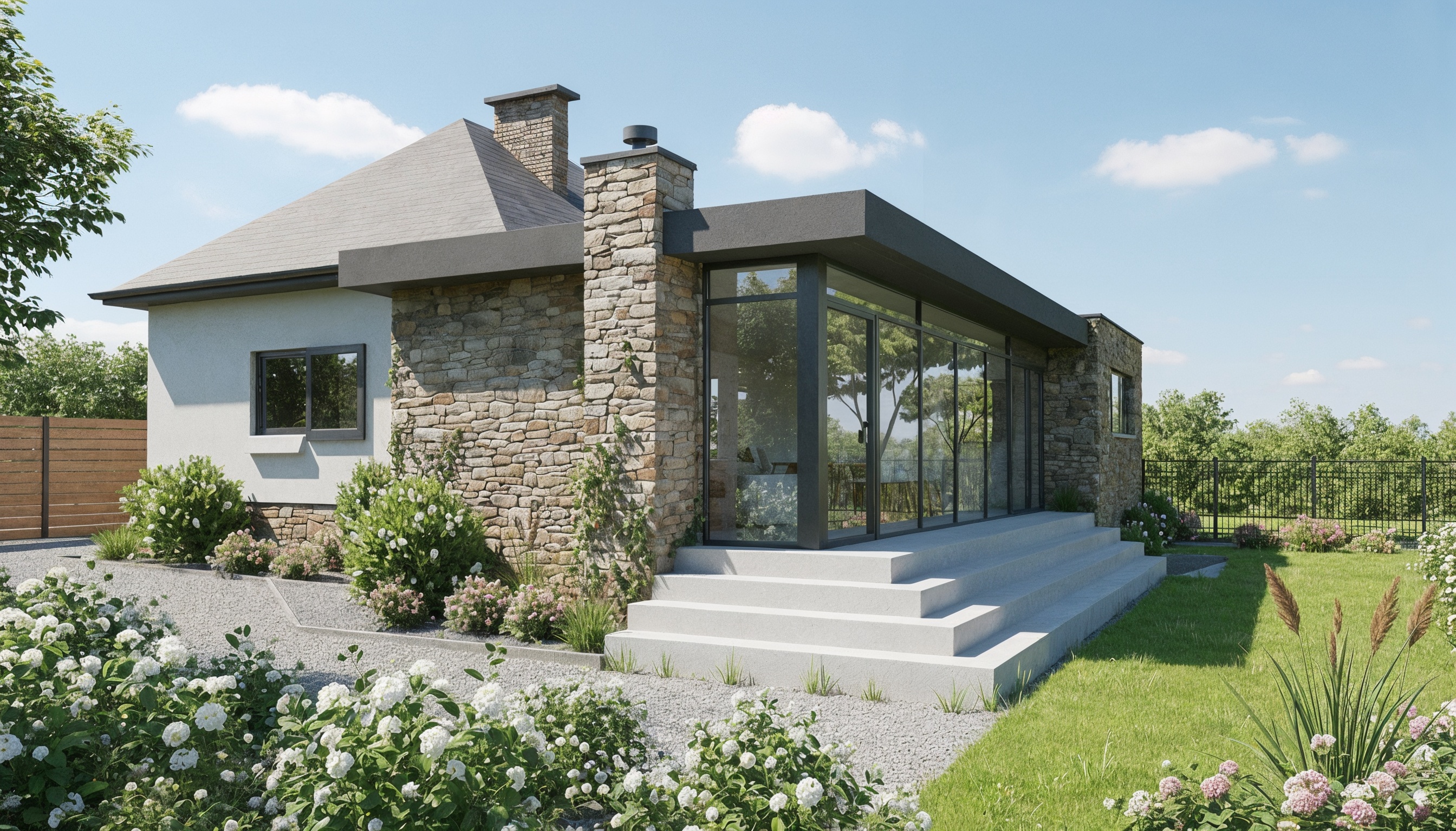 Rénovation d'une habitation et construction d'une annexe de ±60m²