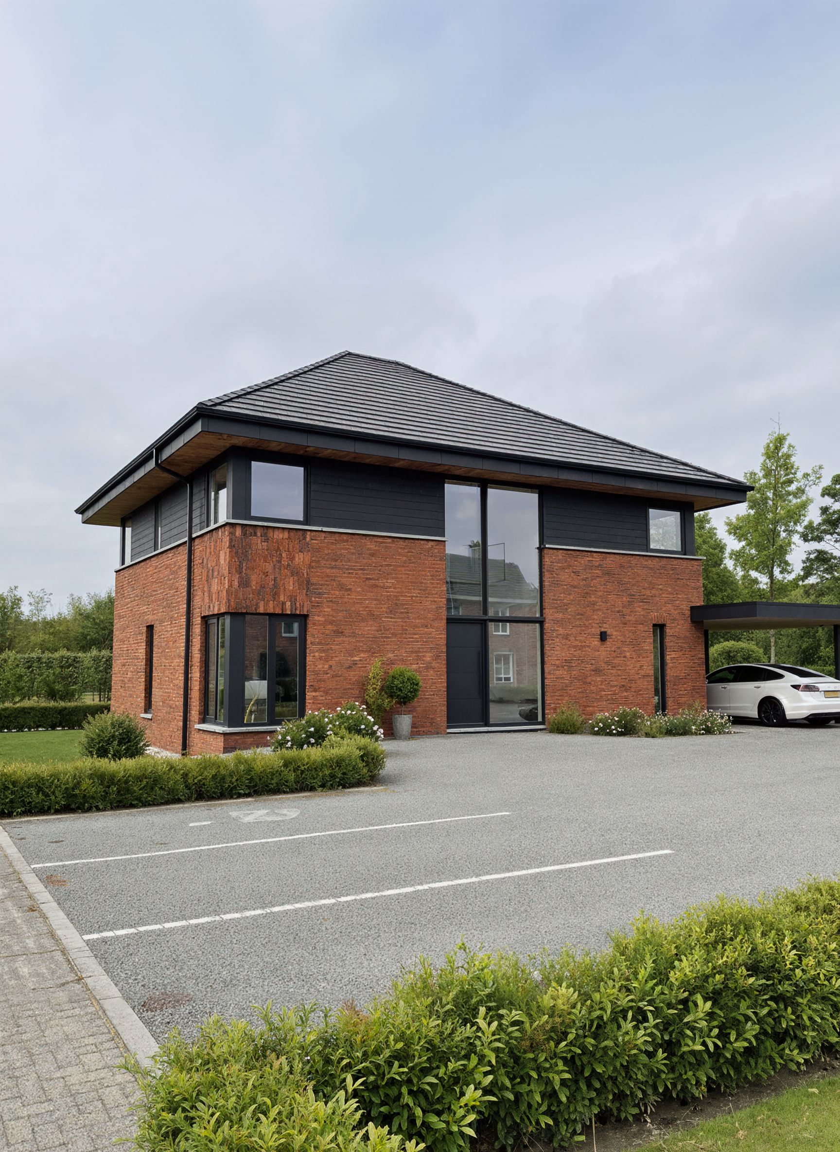Construction d'une villa aménagée en bureau comptable