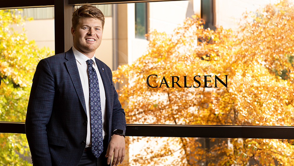Cameron Law at the Carlsen Center for Innovation and Entrepreneurship