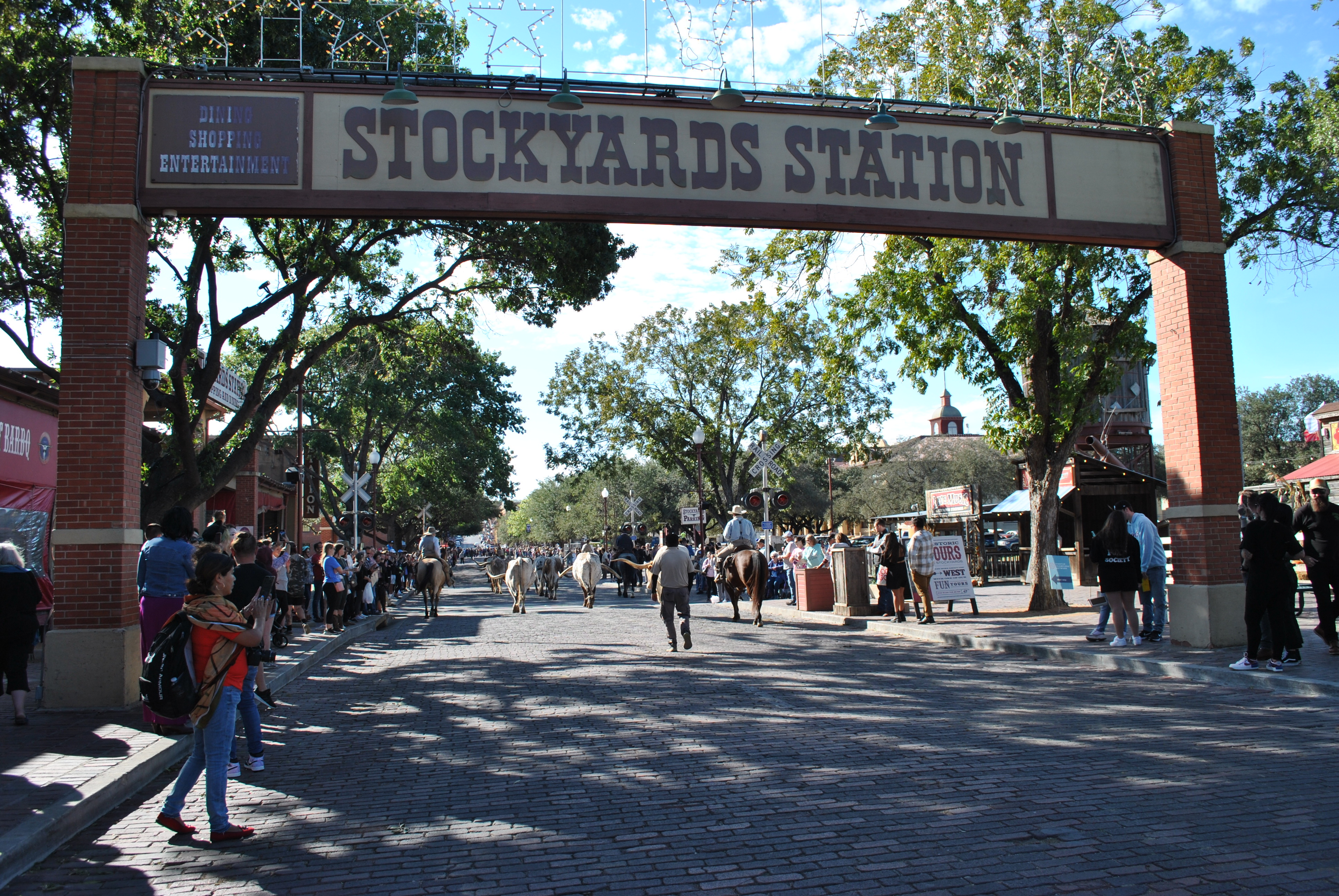 The historic Stockyard Stations in the aftermath of the twice-daily cattle drive