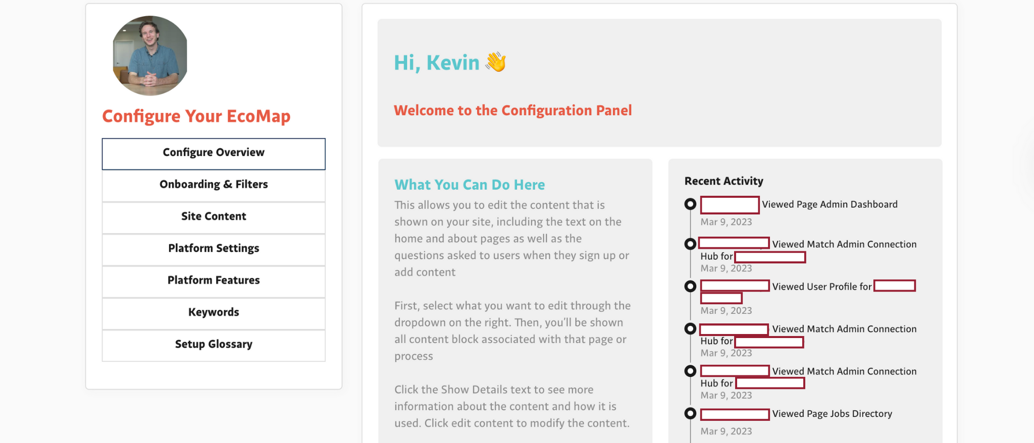 💡 The activity log helps VFA better understand how and when their stakeholders are using the platform