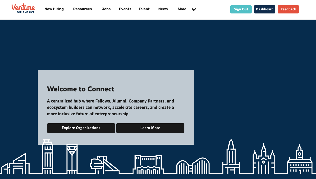 💡 The VFA Connect Home Page