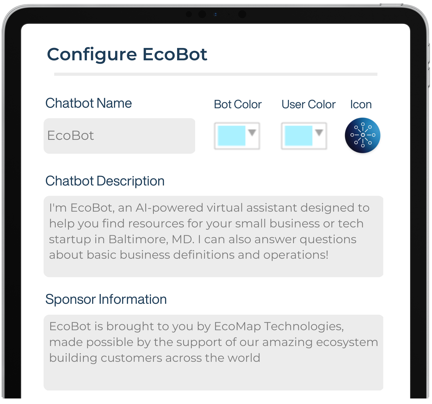 a mockup of a page that says features with toggles