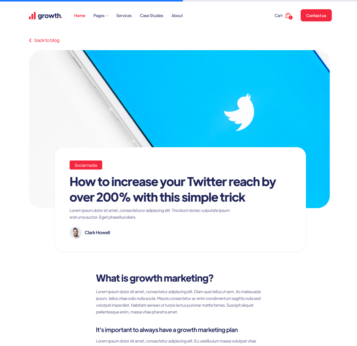 Blog Post - Growth Webflow Template
