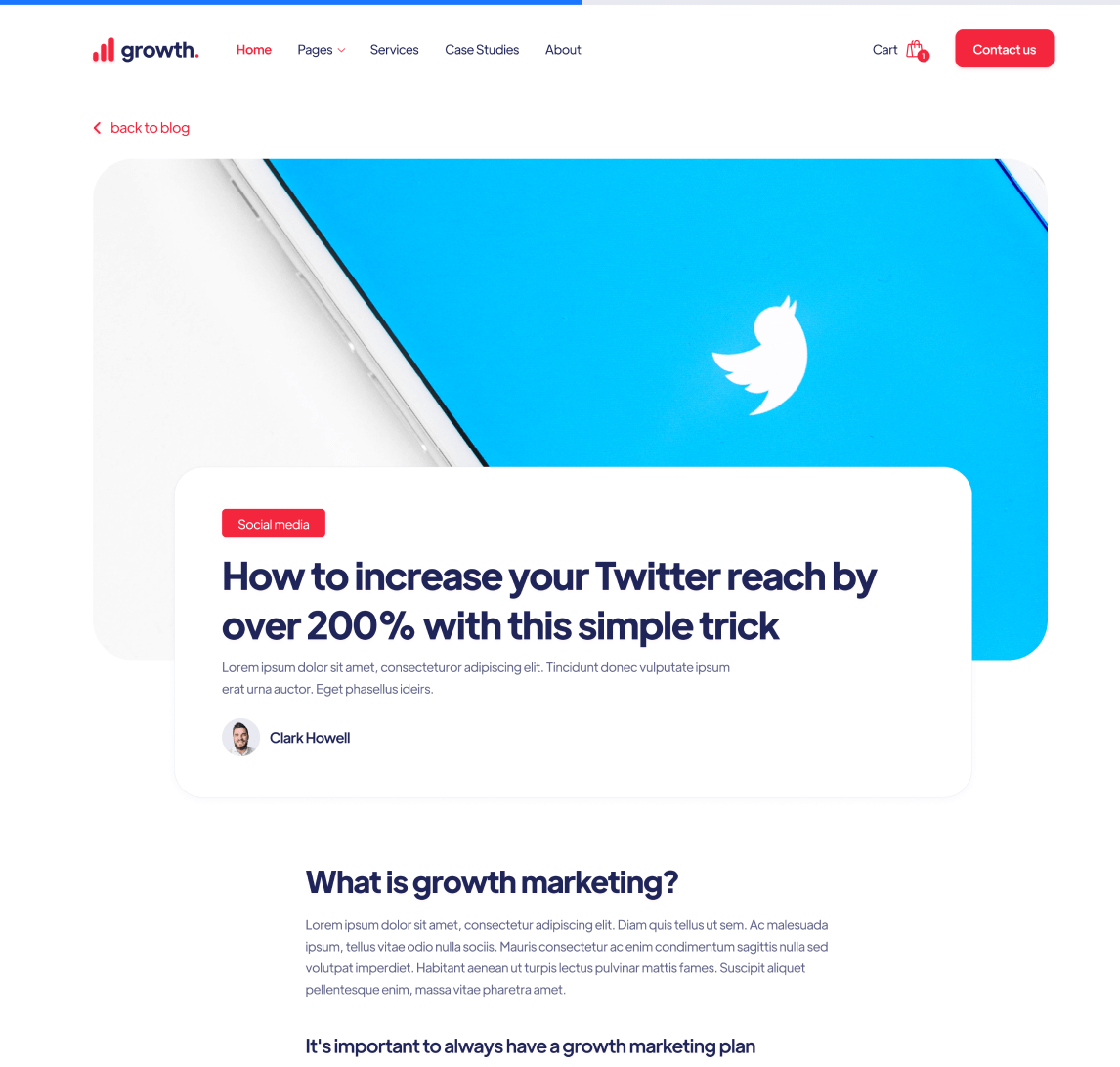 Blog Post - Growth Webflow Template